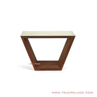 Meja Sudut Mario Jati Salak Brown Tua dan Emas Meja Sudut Mario Jati Salak Brown Tua dan Emas