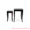 Corner Table Set of Black Teak Wood Sena series corner table set of black teak wood sena series 70
