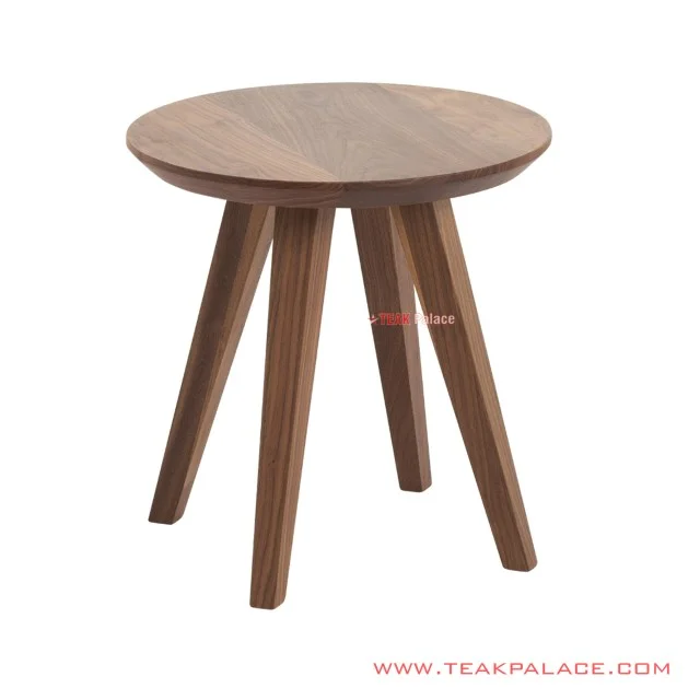 Meja Sudut Seri Vixen Teak Wood Salak Brown