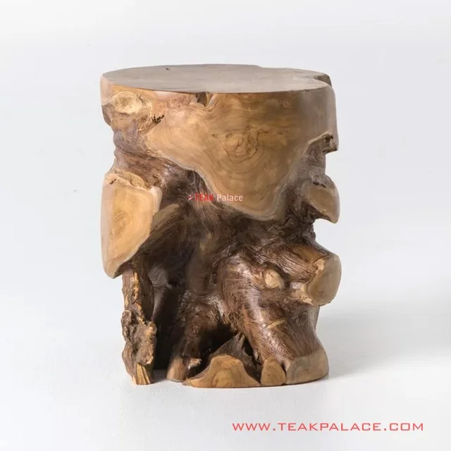 Minimalist Sorong Corner Table Natural Solid Teak