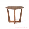 cikeas minimalist corner table teak salak brown 54