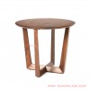cikeas minimalist corner table teak salak brown 53