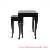 Corner Table Set of Black Teak Wood Sena series corner table set of black teak wood sena series 69