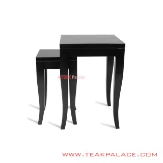 Set Meja Sudut Sena Kayu Jati Hitam Set Meja Sudut Sena Kayu Jati Hitam