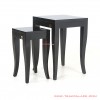 Corner Table Set of Black Teak Wood Sena series corner table set of black teak wood sena series 67