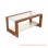 Kotak Teak Salak Brown Glass Table