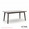 cellini series minimalist teak wood guest table 54
