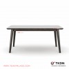 cellini series minimalist teak wood guest table 56