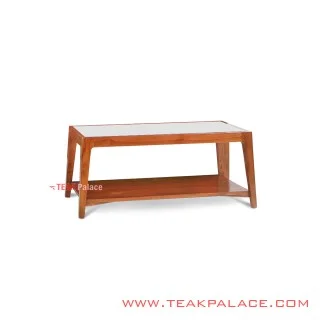 Dining Table Minimalist Glass Top Kuta Golden Teak