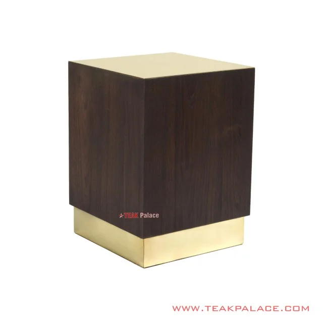 Meja Sudut Seri Derma Black Walnut