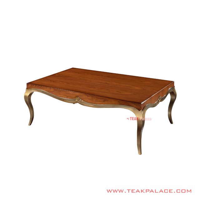 Arianda Gold Teak Minimalist Coffe Table arianda gold teak minimalist coffe table 60