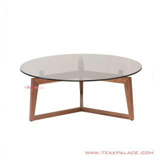 Meja Tamu Bundar Seri Doger Daun Kaca Bundar Meja Tamu Bundar Seri Doger Daun Kaca Bundar