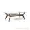 Chibia Teak Solid Minimalist Glass Dining Table