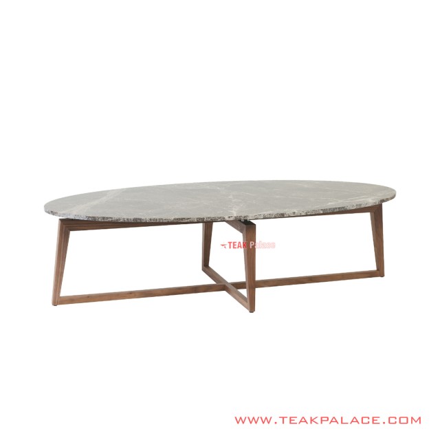 guest table oval teak living room doger series 46