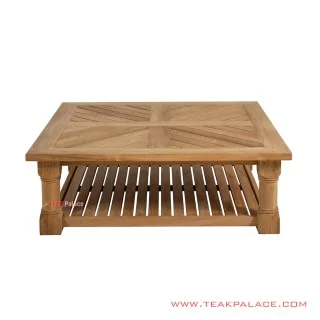 Meja Tamu Natural Luhan Minimalis Jati Solid