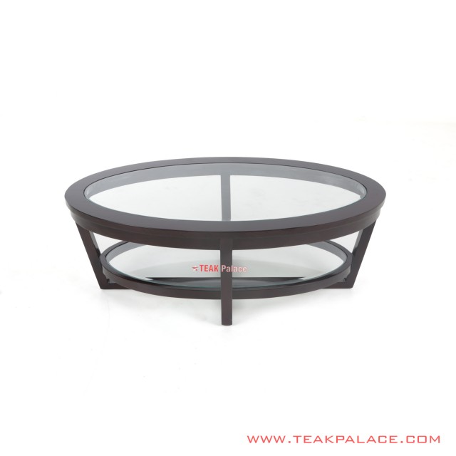 Glass Oval Toledo Teak Wood Guest Table glass oval toledo teak wood guest table 64