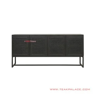 Buffet 4 Pintu Rheana Black Minimalis