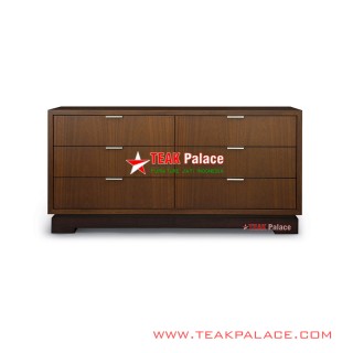 Credenza 6 Laci Minimalis Kayu Jati Seri Altama Credenza 6 Laci Minimalis Kayu Jati Seri Altama