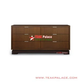 Credenza 6 Laci Minimalis Kayu Jati Seri Altama Credenza 6 Laci Minimalis Kayu Jati Seri Altama
