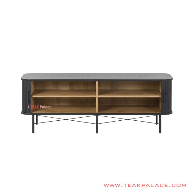 Sideboard Jati Minimalis Hitam Ivina 200 Cm sideboard jati minimalis hitam ivina 200 cm 63