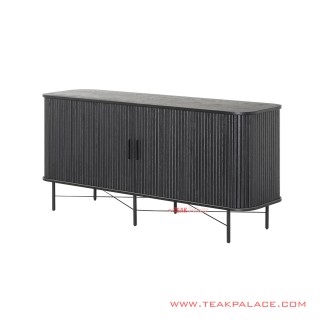 Black Ivina Teak Minimalist Buffet