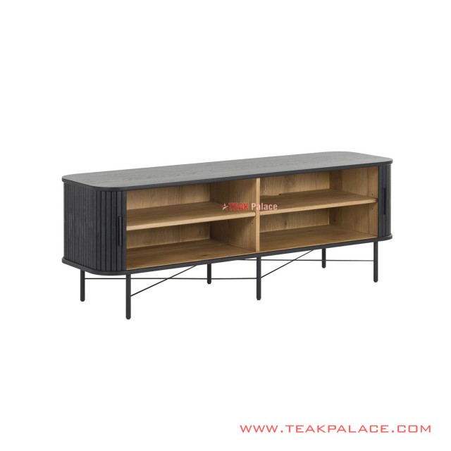Sideboard Jati Minimalis Hitam Ivina 200 Cm sideboard jati minimalis hitam ivina 200 cm 60