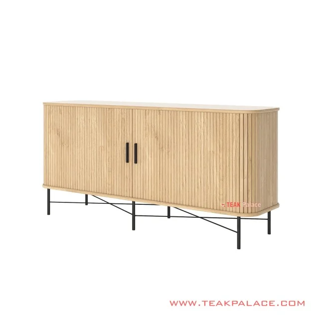 Buffet Jati Minimalis Natural Ivina 160 cm Buffet Jati Minimalis Natural Ivina 160 cm