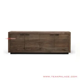 Buffet TV Minimalis Salak Brown Unik 4 Pintu Seri Helix