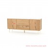 buffet tv belgia minimalis natural with marmer kaki besi 52