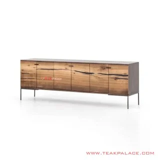 Buffet Meja TV 6 Pintu Kaki Besi Minimalis Seri Colvin