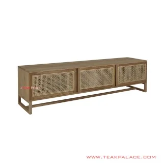 Buffet Anyaman Minimalis Natural Seri Rheana