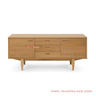 Buffet Himeka 2 Pintu 3 Laci Jati Natural