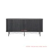 Black Ivina Teak Minimalist Buffet
