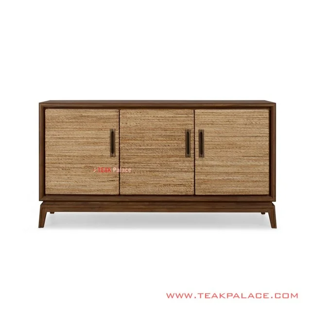 Buffet Minimalist Teak Rattan Wicker Salak Brown 3 Door Gemma Series buffet minimalist teak rattan wicker salak brown 3 door gemma series 61