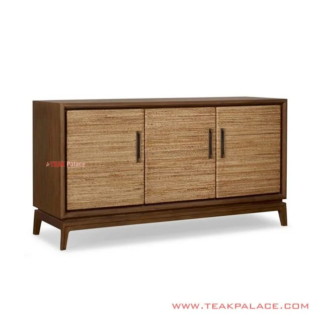 Buffet Minimalist Teak Rattan Wicker Salak Brown 3 Door Gemma Series buffet minimalist teak rattan wicker salak brown 3 door gemma series 60
