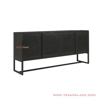 Buffet 4 Pintu Rheana Black Minimalis Buffet 4 Pintu Rheana Black Minimalis
