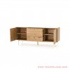 buffet tv belgia minimalis natural with marmer kaki besi 53
