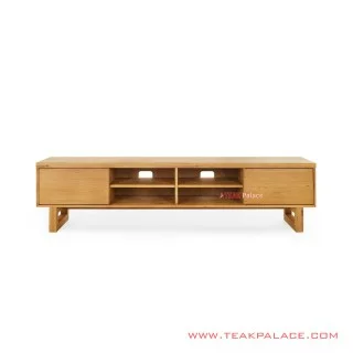 Meja TV Alesha Golden Teak Minimalis