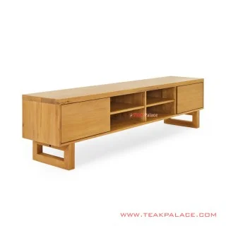 Meja TV Alesha Golden Teak Minimalis Meja TV Alesha Golden Teak Minimalis