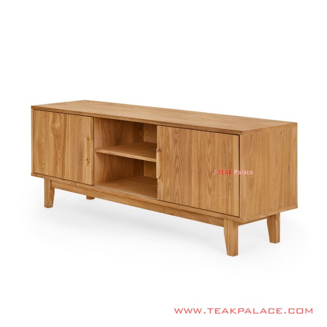 Rosalind Teak Minimalist TV Table rosalind teak minimalist tv table 55