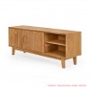 Rosalind Teak Minimalist TV Table rosalind teak minimalist tv table 57