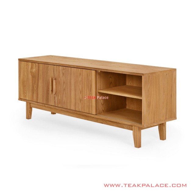 Rosalind Teak Minimalist TV Table rosalind teak minimalist tv table 51