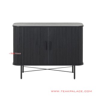 Sideboard Minimalis Jati Hitam Ivina