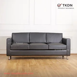Sofa Milan 3 Dudukan Oscar Hitam TKDN