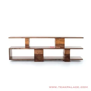 Rak Hias Pajangan Megan Minimalis Salak Brown