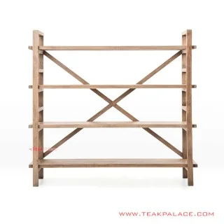 Rak Buku Hamilton Kayu Natural Minimalis Rak Buku Hamilton Kayu Natural Minimalis