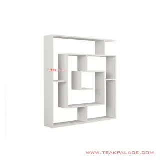 Rak Pajangan Spiral Duco Putih Minimalis