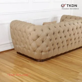 Sofa Mewah 2 Dudukan Minimalis Modern Divo coklat