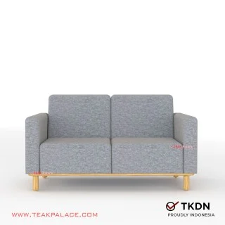 Sofa 2 Dudukan Minimalis Modern TKDN Seri ION Abu
