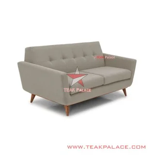 Sofa 2 Dudukan Ruang Tamu Minimalis Jati Seri Hugo